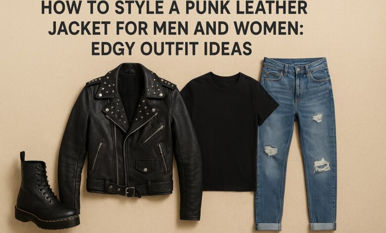 punk leather jacket