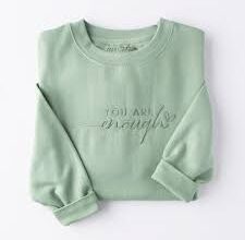 embroidered sweatshirts